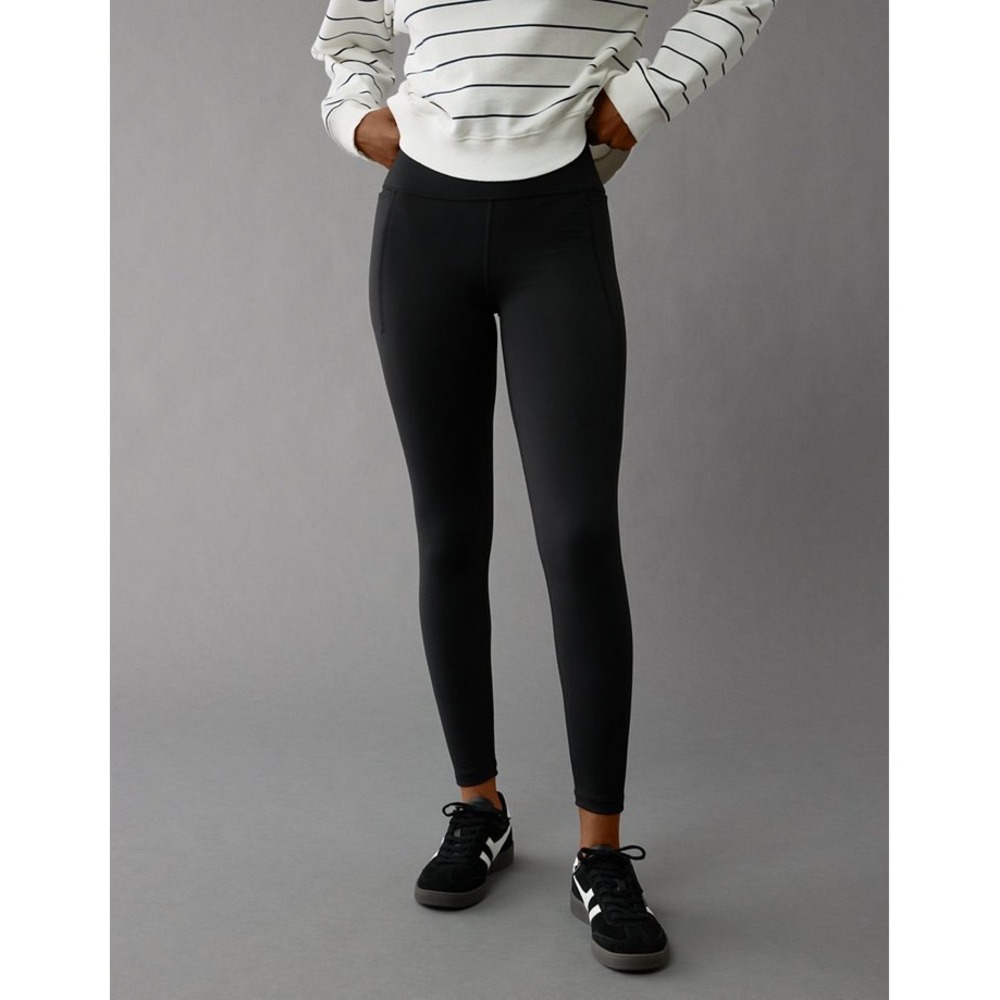 American Eagle Womens XL The Everything Legging Black High Waisted Pocket Active